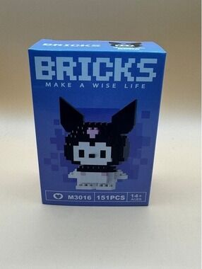 Mini Bricks Building Blocks Set (Kuromi) New